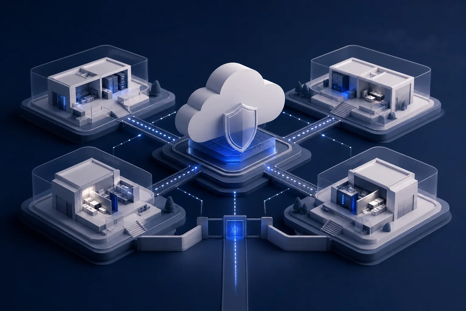 Abstract cloud platform with isolated lab environments and secure network connections