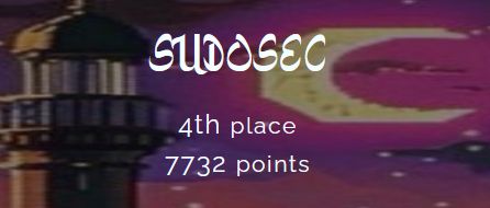 Spark Ramadan CTF scoreboard showing Team SUD0SEC in fourth place