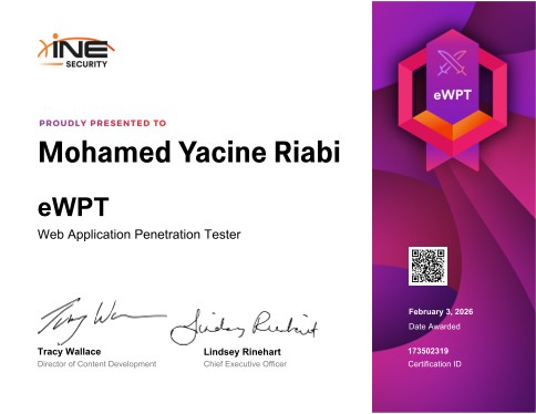 Web Application Penetration Tester certificate
